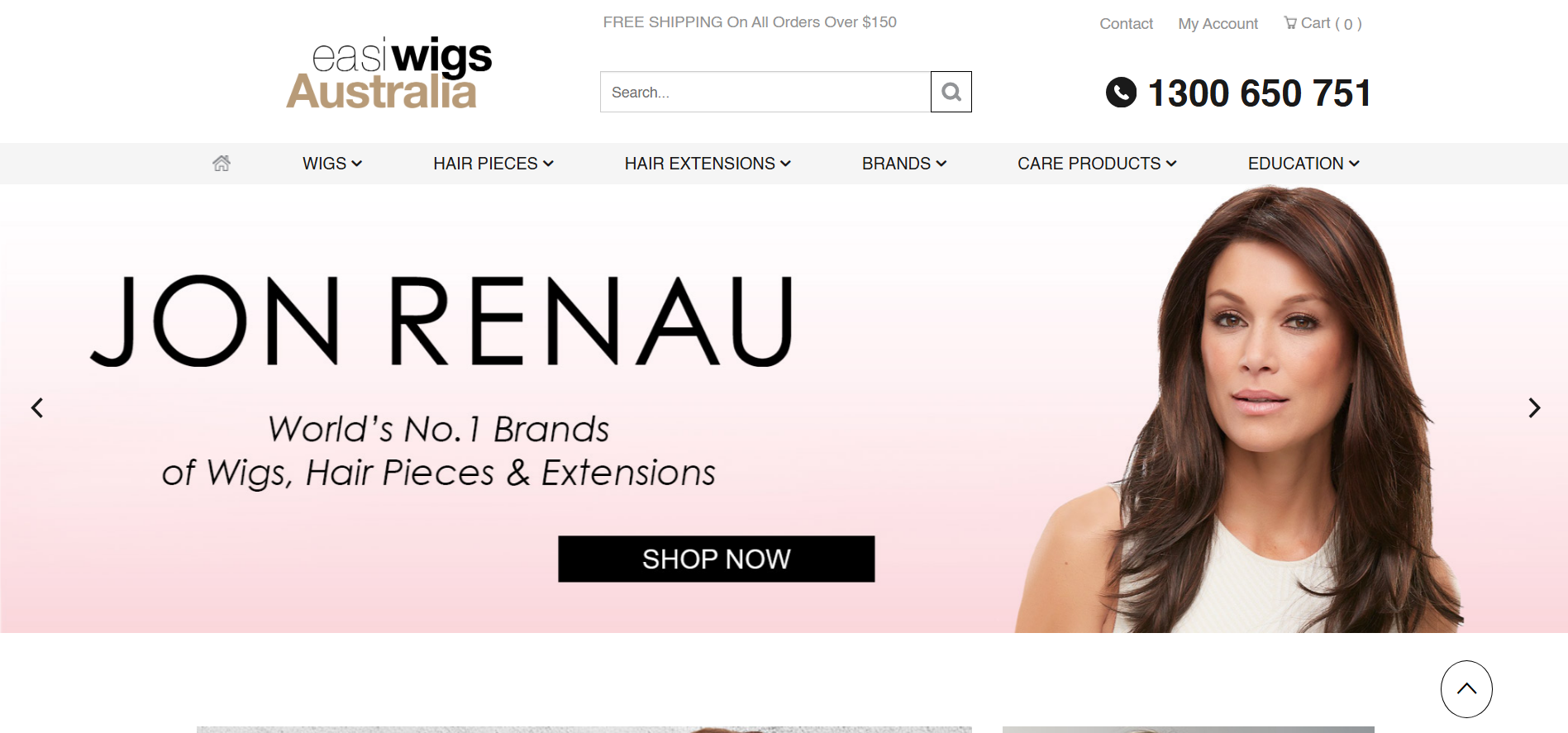 Easi Wigs Australia ecommerce website project by Adsphere Group