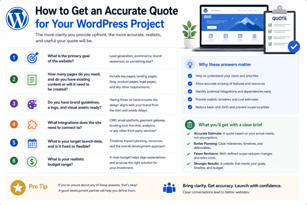 How to Get an Accurate Quote for Your WordPress Project