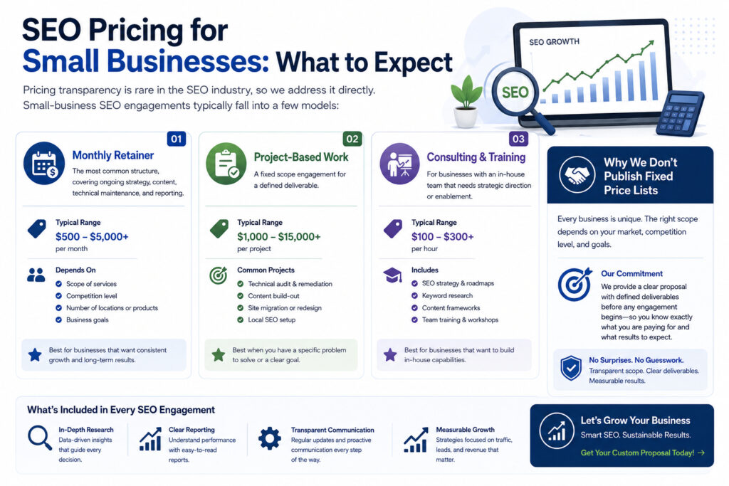 SEO Pricing for Small Businesses
