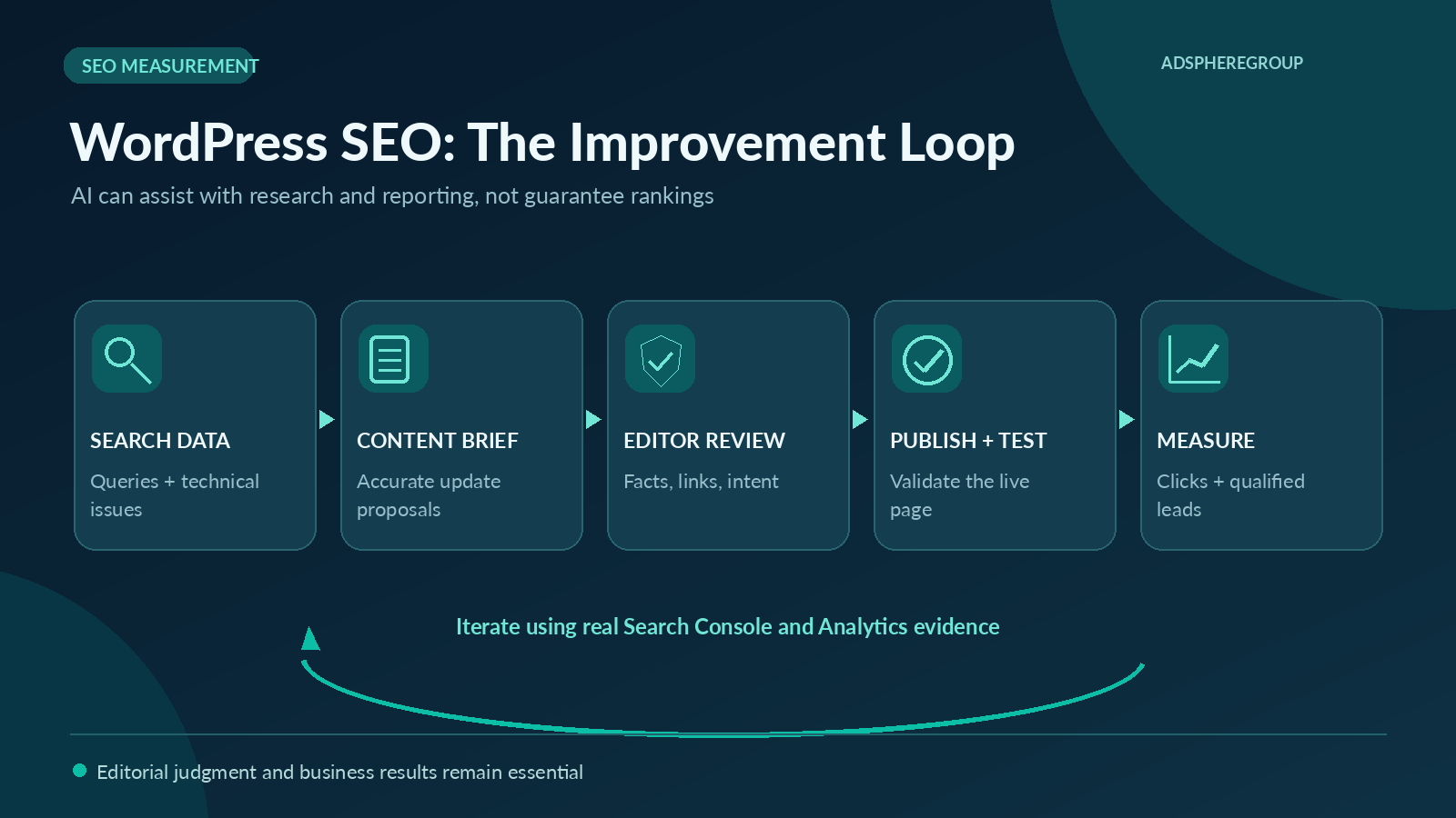 WordPress SEO measurement workflow